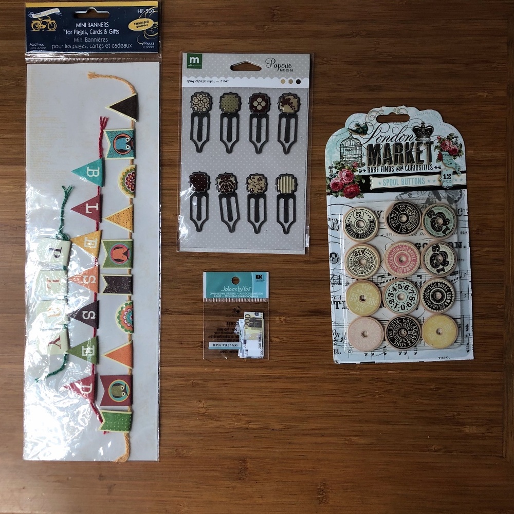Miscellaneous crafting/scrapbooking supplies